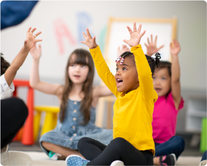 kids at a nursery school